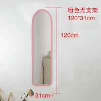 无支架粉色120X31带挂勾 全身镜穿衣镜学生化妆镜换鞋镜半身镜服装镜宿舍挂镜家用卧室镜