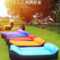 颜色随机枕头款 便携充气沙发儿童懒人成人单人户外沙发床沙滩睡袋可折叠免 打气