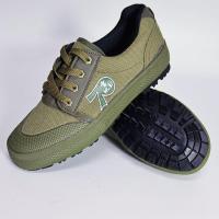 20-2卡其(低) 42 雪地王3744高低帮解放鞋男户外徒步鞋作训野钓鞋工地防滑耐磨胶鞋