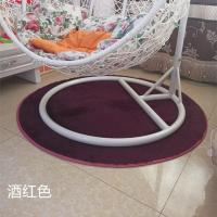 枚红色_0 直径60厘米 圆形地毯 家用可水洗圆形垫 单人双人吊篮圆地垫 电脑桌椅瑜伽垫
