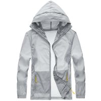 2083款灰色 M 【70-95斤】 防晒服男夏季超薄透气皮肤衣学生休闲工装外套青年潮流夹克上衣男