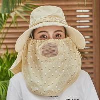 米黄(经典款) 常规通用均码(54-59cm) 帽子遮阳帽女夏天骑电动车防晒帽妈妈大沿遮脸面纱太阳帽采茶凉帽