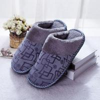 拖鞋灰色 260适合平时36-37脚穿 冬季包跟棉拖鞋女居家月子保暖棉鞋男士45大码厚底防滑包跟棉拖鞋