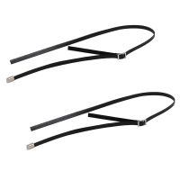 黑色 宽1cm长85cm 背带裤的带子背带配件百搭1厘米双面皮超纤皮不会断的背带裙吊带