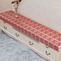 红玫瑰 49*190cm 电视柜桌布防水PVC茶几桌布床头柜鞋柜盖布欧式田园长方形玄关垫
