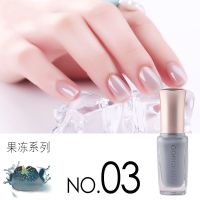 3#奶奶灰 单件 [亏本冲量]裸色半透明指甲油不可撕持久学生指甲油套装亮油果冻色