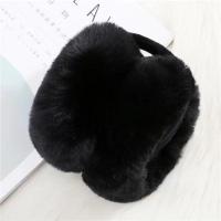 毛绒耳罩[黑色] 耳罩女保暖冬天韩版可爱学生耳捂子冬季护耳毛绒耳包防冻折叠耳套