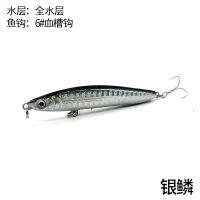 银麟 9.5cm17克 远投路亚饵沉水铅笔颤沉全泳层12克17克仿生假饵翘嘴拟饵硬饵渔具