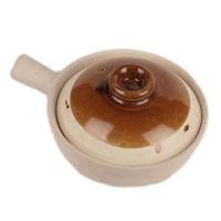 一人份6号单柄白土锅 宝宝煲仔饭土锅单柄辅食煲仔家用奶锅陶瓷砂锅电磁炉专用铁锅