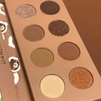 啵啵熊眼影盘 DANLINI丹黎纳啵啵熊眼影盘8色珠光哑光亮晶晶学生少女日常大地色