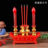 富贵小号(普通) LED灯富贵佛前供灯电香炉烛台供财神灯电蜡烛电子香插电供灯佛具