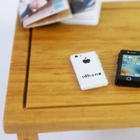 苹果手机白色模型送赠品1个 迷你电脑手机平板微缩食玩场景模型小布娃娃屋配件o 11小玩具配件