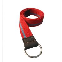 双环扣黑蓝条纹 105cm 帆布腰带 男士皮带双环扣ins女裤腰带年轻人韩版工装青年学生军训