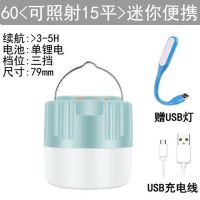 60单电迷你版(赠柔光灯) 太阳能露营灯充电led超亮夜市摆地摊帐篷灯马灯家用应急户外照明