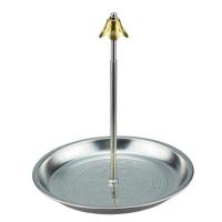 大号加厚三节升降香盘(一个装) 盘香架檀香架子不锈钢托盘点香器家用香薰卫生间除臭檀香盘香架子