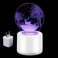 3D立体(深林小鹿) 灭蚊灯(带usb线) 驱蚊器家用卧室3D灭蚊灯驱蚊神器黑科技无辐射紫外线灭蚊灯插电式