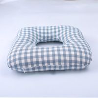 蓝格子 小号(30*30) 卧床老人褥疮垫圈平躺臀部尾骨防压褥疮垫子圆形坐垫瘫痪病人护理