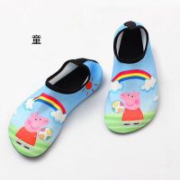 小猪佩奇蓝色(儿童款)特价 30/31内长18.2CM) 户外速干涉水鞋女士沙滩鞋漂流健身透气防滑男浮潜鞋儿童地板袜鞋