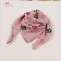 深粉小花 尺寸约:70*70cm 2020大方巾棉麻棉麻方巾女简约出防风纱巾宝宝盖头儿童棉麻围巾