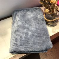 灰蓝色 0.8*1.2(0.49斤) 午睡佳品法兰绒麦穗毛毯床垫冬天珊瑚绒毯子学生毛毯沙发毯绒毯