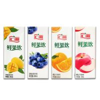 桃4橙4芒果4(12盒)可备注 {12盒--22盒装}汇源鲜果饮200ml 桃汁橙汁芒蓝莓汁非礼盒包装