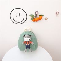 款二小牛绿色 儿童小书包婴幼儿园1-3岁2男女孩可爱宝宝背包轻便迷你卡通双肩包