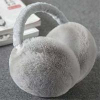 汉堡-灰色 [折叠耳罩] 冬季耳罩女生可爱发箍耳捂耳包冬天防寒保暖加绒加厚毛绒护耳套男