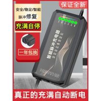 智能自动断电48V12AH 通用三孔 自动断电智能电动车电瓶充电器48V12AH60V20AH72伏三轮车立马通用