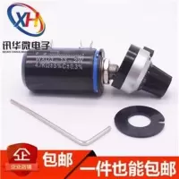 100R 电位器+旋钮帽一套 WXD3-13-2W精密多圈电位器1/2.2/4.7K/22K/100R-100K带刻度旋