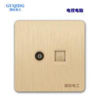 86型电脑电视插座 家用电视网线TV二合一有线电视电脑插座面板 86型电脑电视插座 家用电视网线TV二合一有线电视电脑插