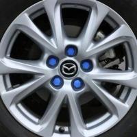 [蓝色20个装]四个轮 吉利缤越汽车轮毂螺丝帽彩色装饰保护盖轮胎塑料套防锈防尘帽