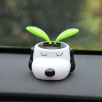 [太阳能]双叶摇摆狗 车载香水摆件太阳能香薰车上持久淡香固体香膏内饰中控台装饰用品