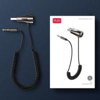 [AUX蓝牙接收器]听歌/通话/导航 LICHEERS AUX车载蓝牙音频线USB蓝牙接收器5.0高音质汽车免提通话