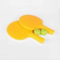 乒乓球拍黄色B 1对2球 绿色弹力黄色儿童乒乓球乒乓球拍板底板宝宝乒乓球器材小孩弹