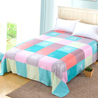 比格时尚 婴儿床适用[100*150]很小 床单单件 1.5米单人床单学生宿舍高低床0.9m磨毛被单 双人床床单