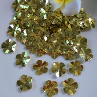 14mm凹形梅花金色#6(1包800个) 14mm曲面梅花亮片凹形花朵珠片DIY饰品手工衣服服装辅料花边配件