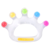 缤纷手掌牙胶 凉凉熊婴儿磨牙棒玩具宝宝硅胶手掌牙胶防吃手神器咬咬乐可吃水煮