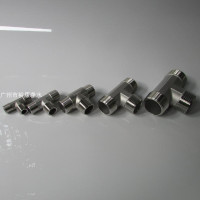 ①2分 T型三通外牙 304不锈钢接头 T型 Y型 三通外牙3通 2 3 4 6分 1寸 1.2 1.5