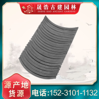 仿古装饰立瓦条铺地立瓦片半圆筒瓦古建小青瓦中式背景墙拼窗花瓦