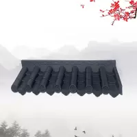 仿古一体古建瓦中式琉璃别墅门头屋顶装饰围墙塑料瓦片屋檐石棉瓦