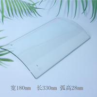 浅灰色 老式沟瓦钢化玻璃亮瓦采光板阳光棚加长瓦仿古小青瓦弧形瓦片屋顶