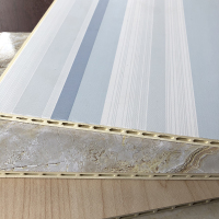 厂家竹木纤维集成墙板快装全屋装修吊顶PVC石塑扣板护墙板线条