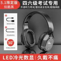 炫酷黑蓝牙款[四六级听力考试+立体环绕音质+隔绝噪音] 官方标配 英语四六级听力耳机大学生四级六级考试专用校园广播FM调
