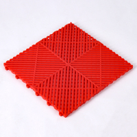 红色 30*30防盗窗垫板阳台置物格栅板多肉花盆花架防坠落网塑料防护栏