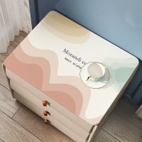 莫兰迪 果冻 30*35cm 皮革床头柜垫布盖布硅胶防水防油防滑桌布垫子防尘罩套台布轻奢风