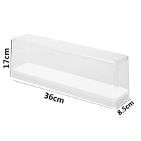 长方形潮玩防尘罩-(白色) 盲盒收纳盒防尘透明泡泡玛特展示架亚克力可放公仔娃娃手办收纳盒