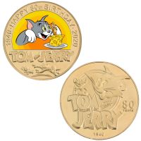 裸币 汤姆杰瑞1 猫和老鼠动画片周边手办纪念币纪念钞收藏纪念品送朋友闺蜜礼物