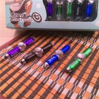 1支(无) 陀螺笔:[刺客4804] 创意指尖陀螺笔多功能发光转转笔闪光减压手指陀螺玩具蓝色圆珠笔