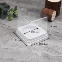 内圆+叉子 50套 2寸蛋糕盒甜沫儿同款酥皮大泡芙蛋糕卷大福西点盒3寸奶盖卷橙香卷