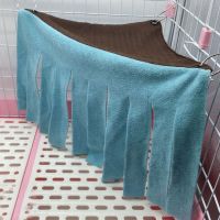 蓝黑色 仓鼠吊床荷兰猪兔子流苏角落屋躲避帐篷窝小宠隐蔽屋三角纳凉小屋